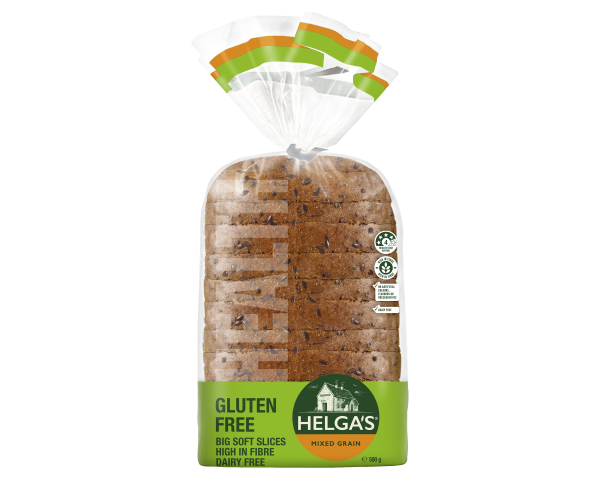 Helgas Gluten Free Bread Slices Mixed Grain 500 g Helgas Gluten Free Bread Slices Mixed Grain 500 g