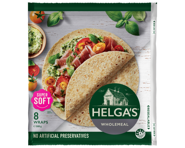 Helgas Wrap Traditional Wholemeal P8 508 g Helgas Wrap Traditional Wholemeal P8 508 g