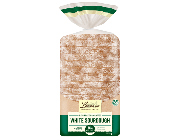 Helga's Bakehouse Batch Baked & Crafted White Sourdough Loaf 700g Helga's Bakehouse Batch Baked & Crafted White Sourdough Loaf 700g
