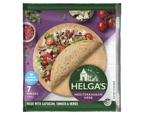 Helgas Wrap Mediterranean Herb 445 g