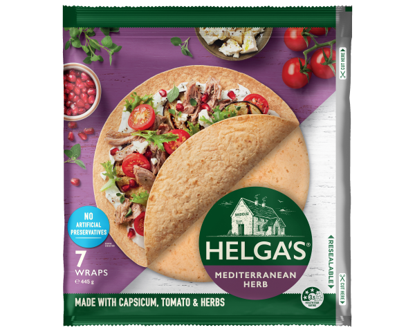 Helgas Wrap Mediterranean Herb 445 g