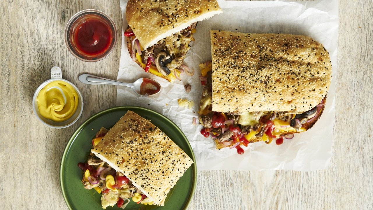 Philly Cheesesteak Turkish Rolls